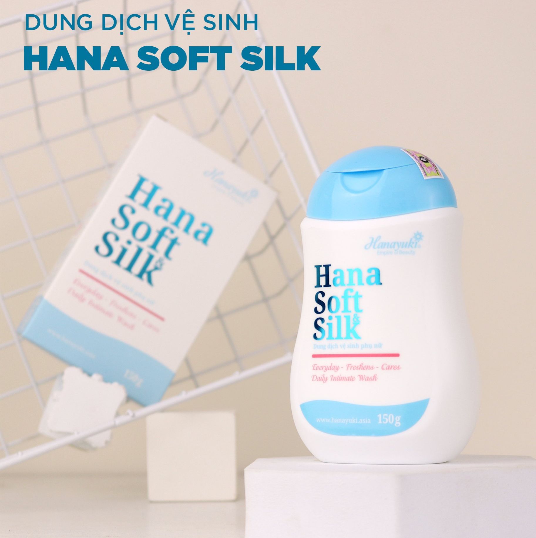 Dung Dịch Vệ Sinh Hana Soft Silk Hanayuki 150g