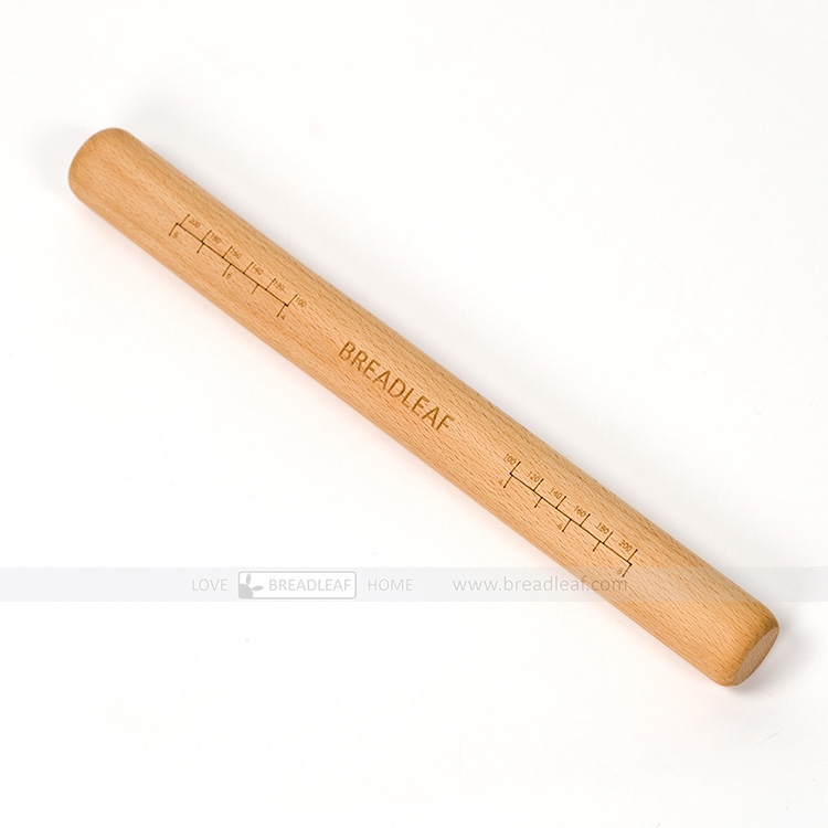 Cán lăn bột gỗ 30cm breadleaf