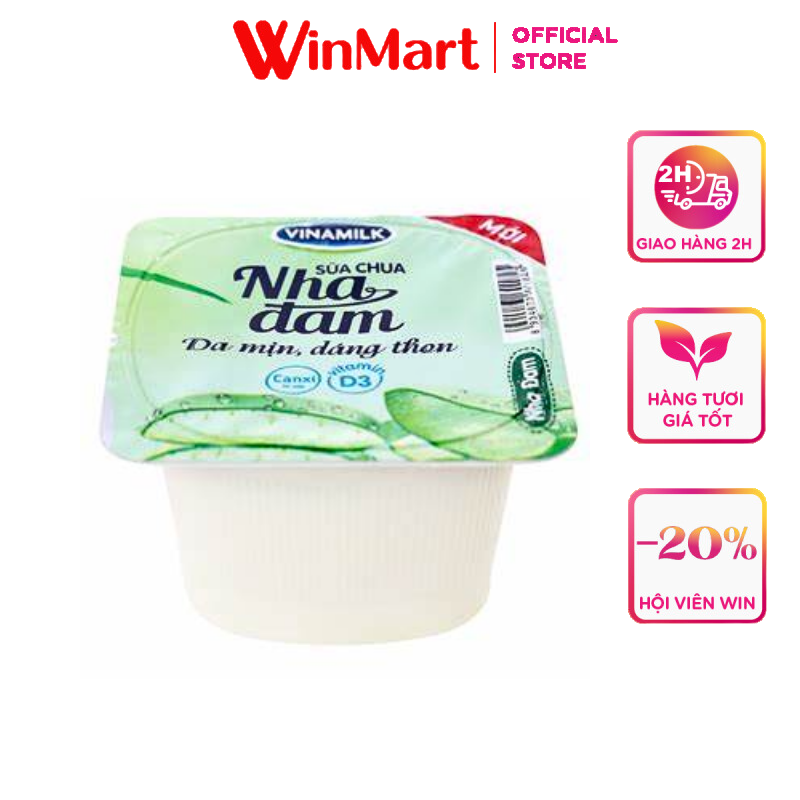 [Siêu thị WinMart] - VINAMILK Sữa chua ăn nha đam 100g