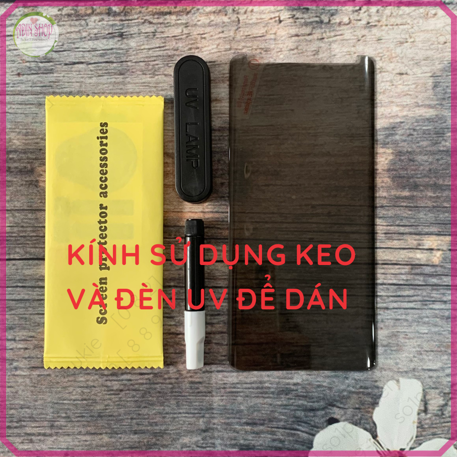 Kính cường lực chống nhìn trộm samsung S8, S8+ , S9, S9+ keo UV tặng đầy đủ phụ kiện dán