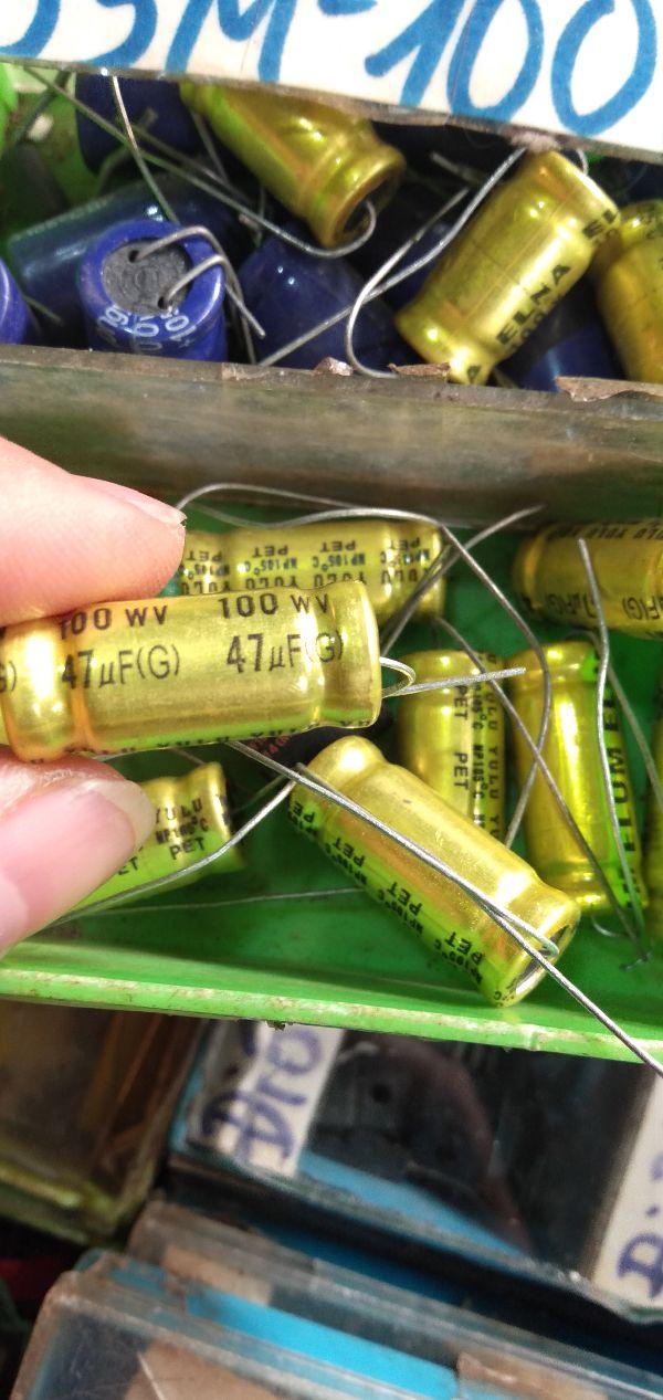 10 tụ 2 đầu 47uf 100v - Điện Tử Nhật Anh