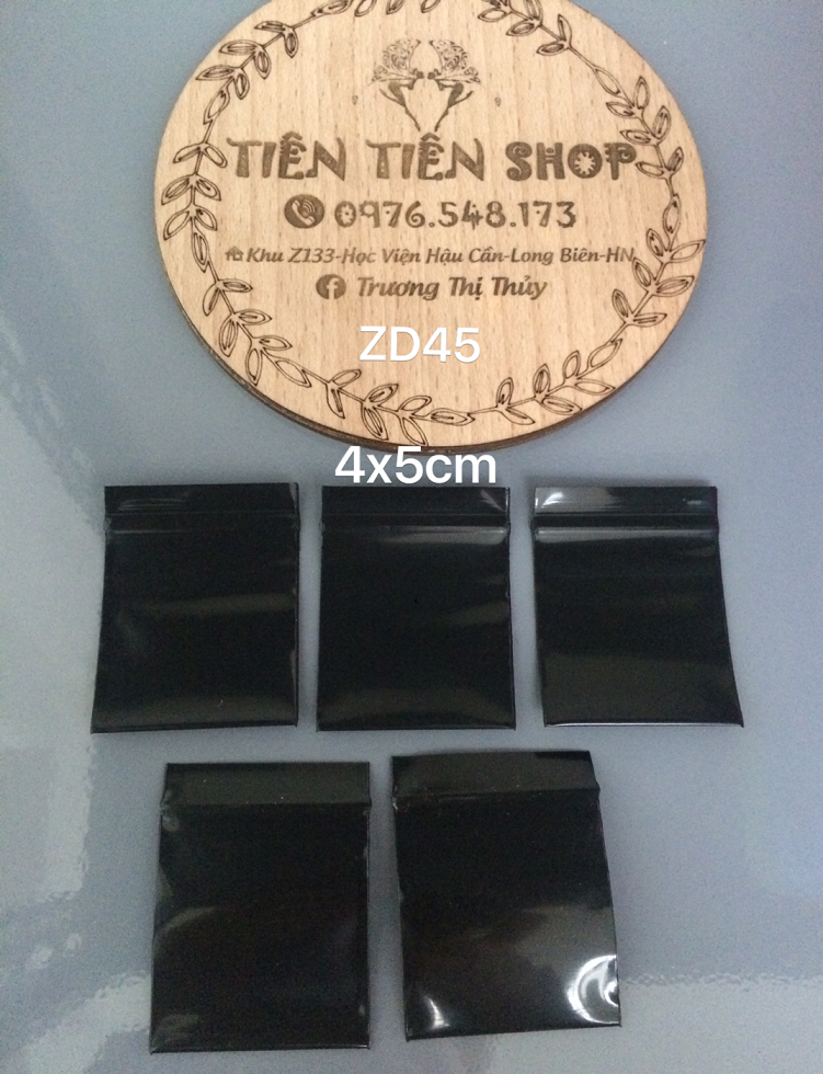 50c Túi zip đen 4x5/ 4x6/ 5x7/ 6x9/ 7x10/ 8x12