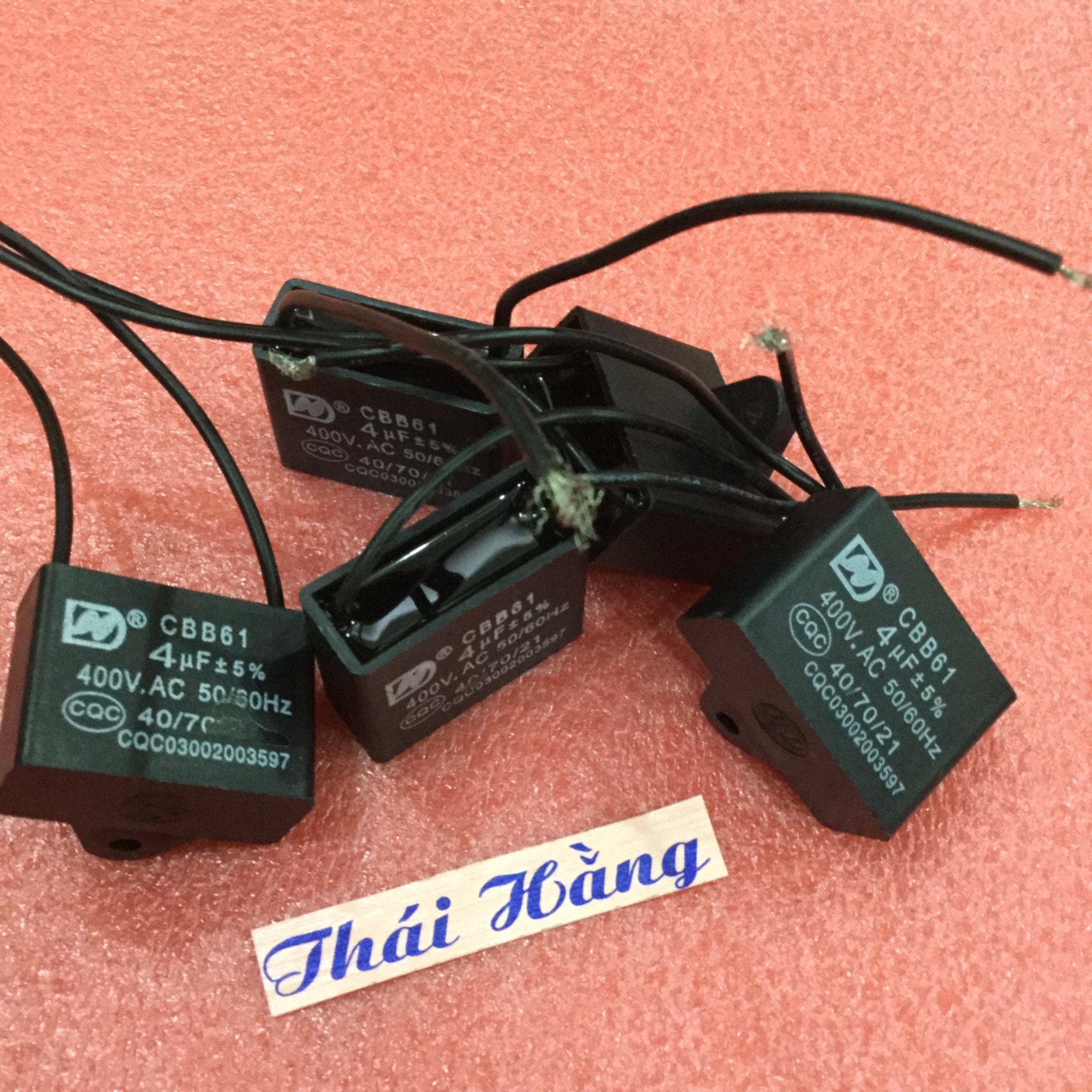 Tụ quạt dây CBB61 -4 M/400 v (5 chiếc )