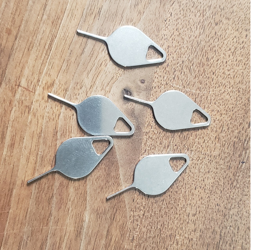 COMBO 10 Que chọc sim thép không rỉ cho điện thoại