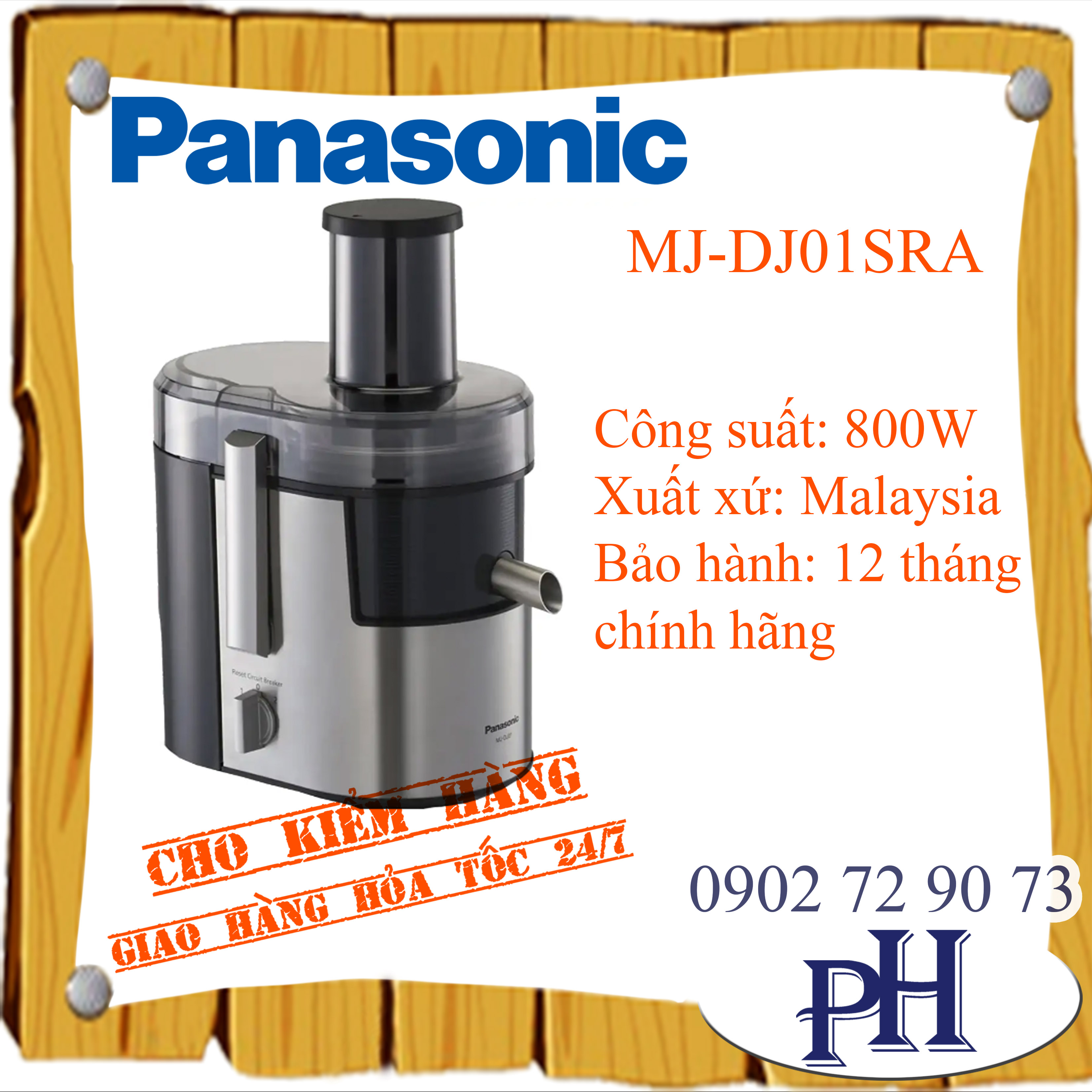 Máy ép trái cây Panasonic MJ-DJ01SRA