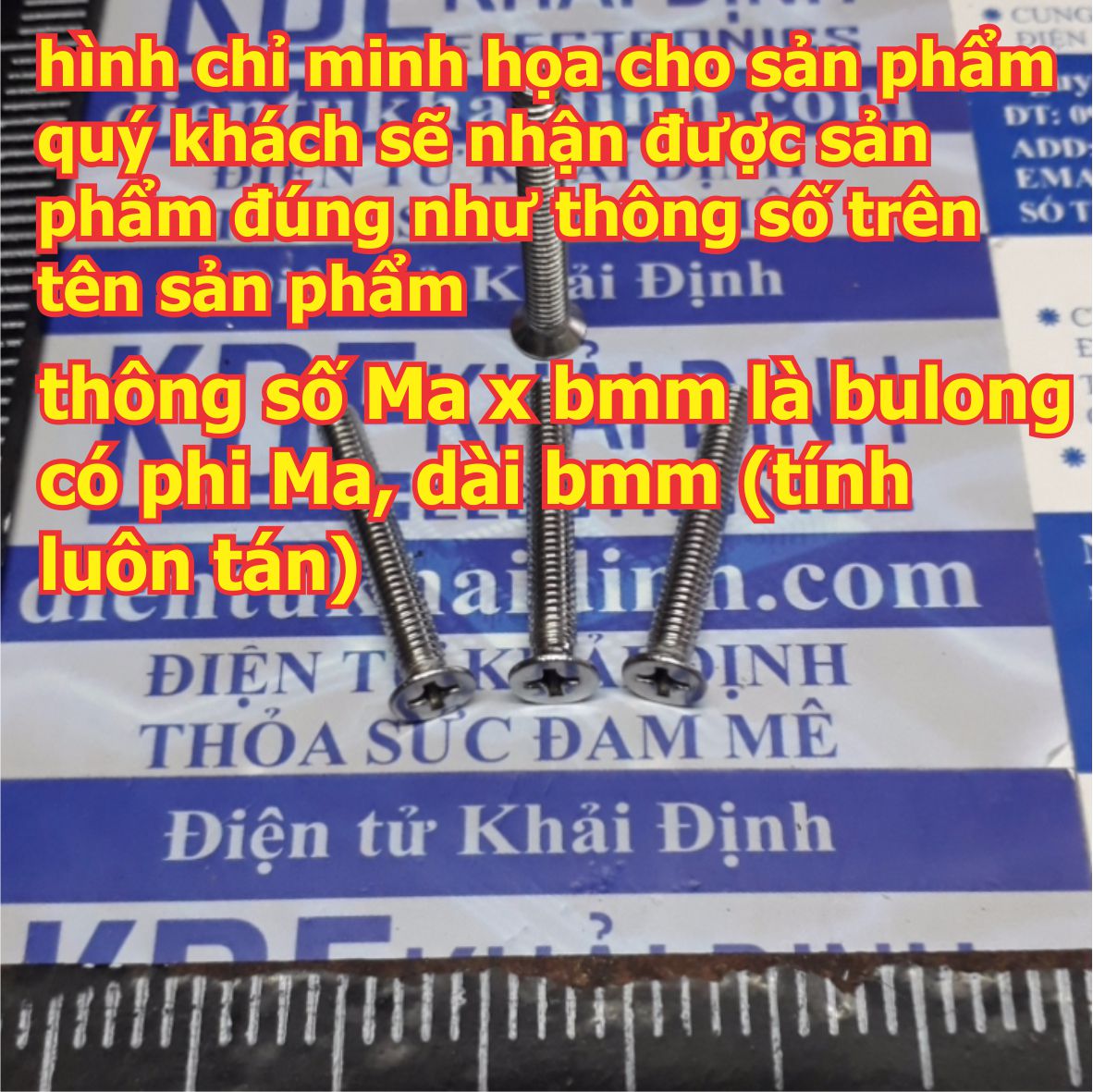 100 con bulong bu lông vít pake M4 KM4 inoc inox 4 chấu đầu +, đầu tròn, phẳng M4 dài 6mm ~ 60mm kde4764