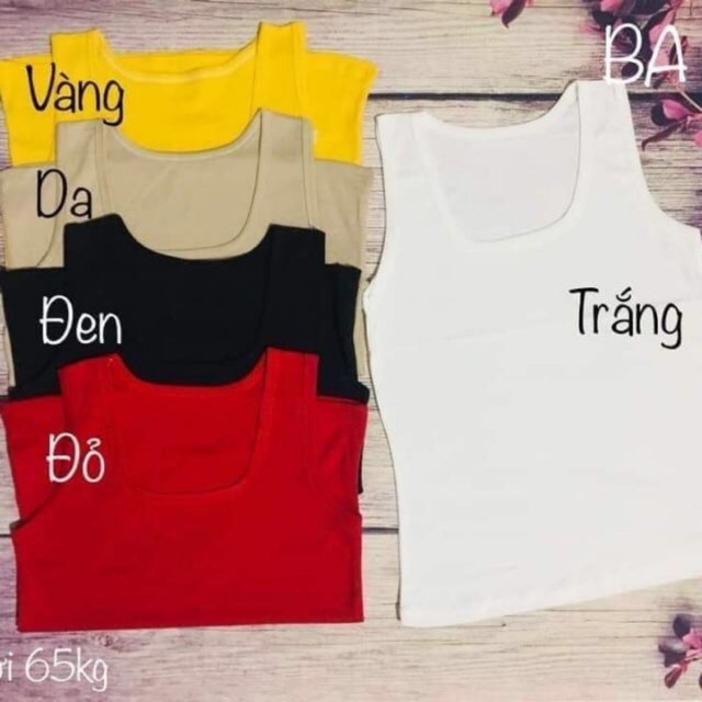 Combo 3 áo ba lỗ nữ (55-68kg hình thật  inbox shop để chọn màu)