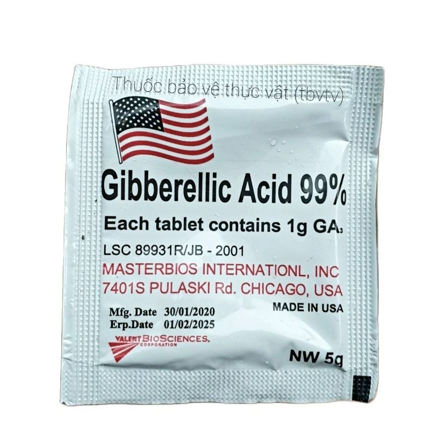 (Combo 100 viên)💎 Phân bón GA3 Mỹ Gibberellic Acid 99% (Viên 5g)🌱 Giúp vọt cây, tăng khả sinh trưởng, hạn chế bệnh hại.