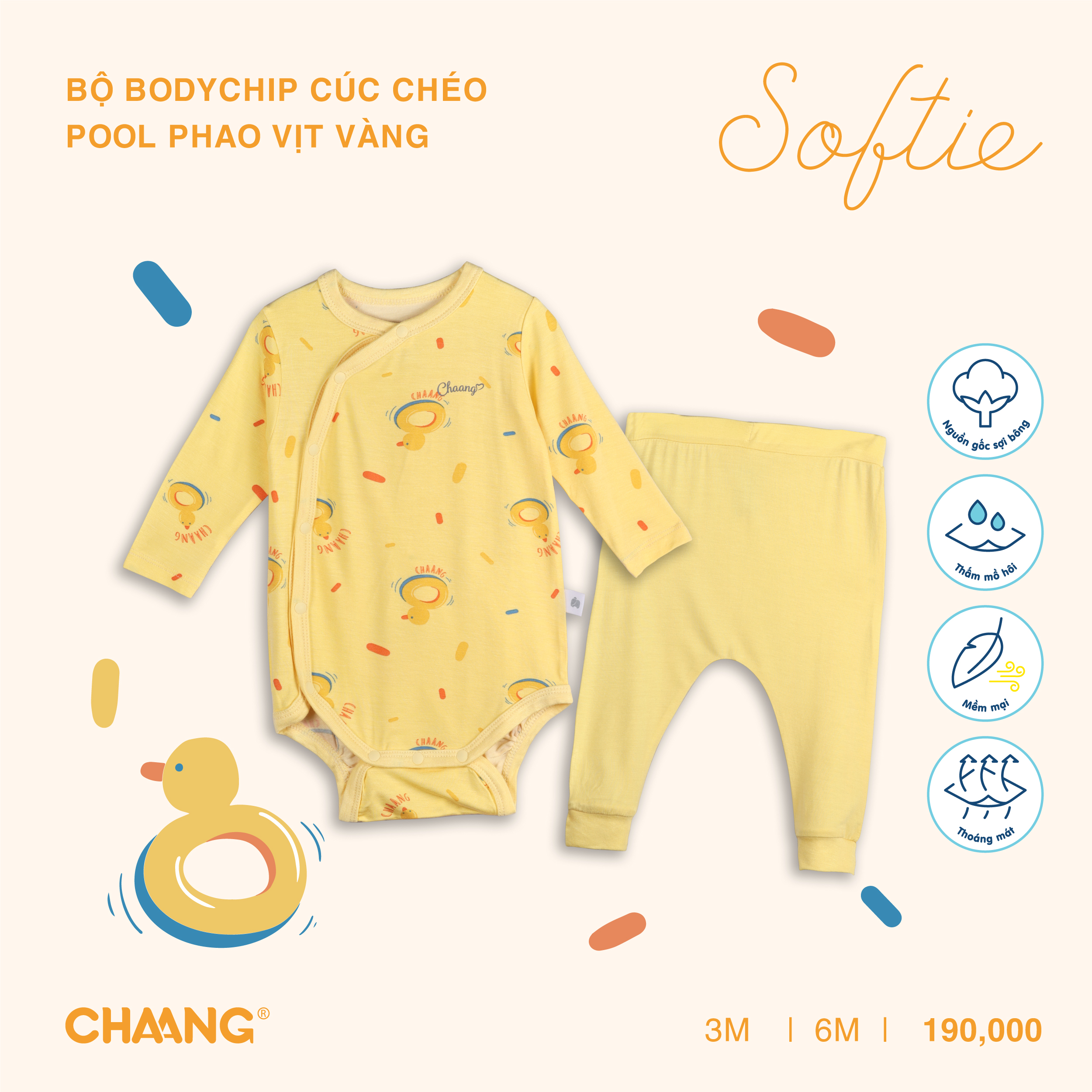 [CHAANG] Bộ bodychip cúc chéo Pool Chaang