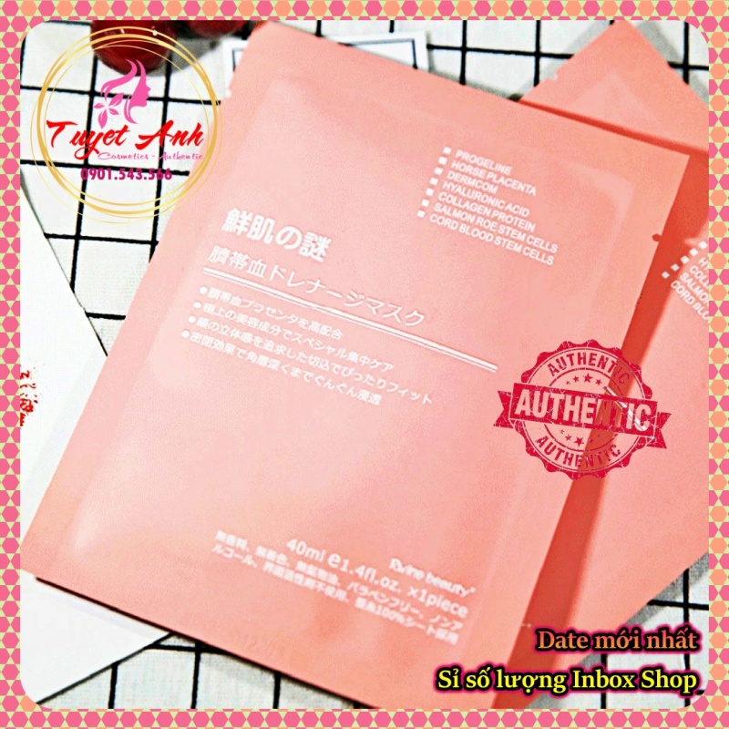 [HCM]Mặt nạ nhau thai cừu Nhật [Chính Hãng]- Rwine Beauty Stem Cell Placenta Mask Nhật Bản nhập khẩu