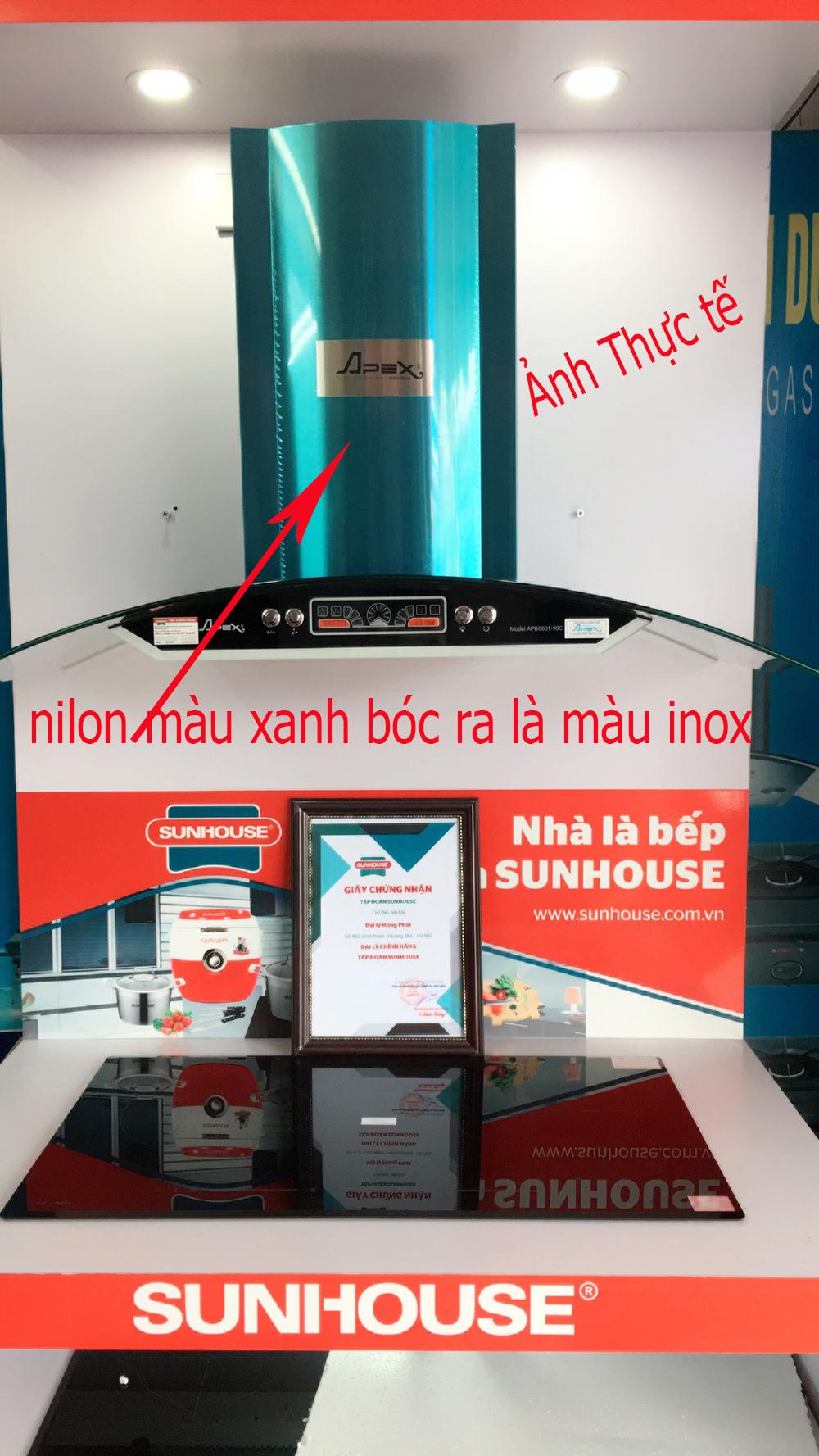 Máy hút mùi sunhouse apex apb6601-70c