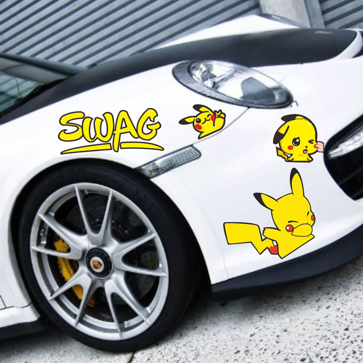Tem decal sticker hình " PIKACHU " kiểu dáng độc đáo