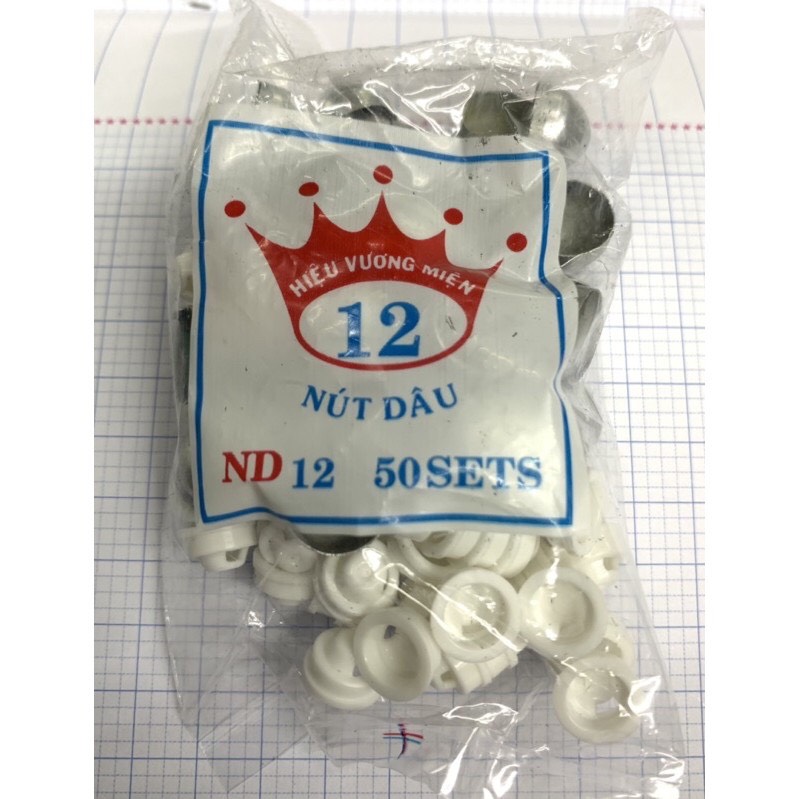 Phôi bọc nút dâu(nút ú) nút bọc vải gói 50 nút