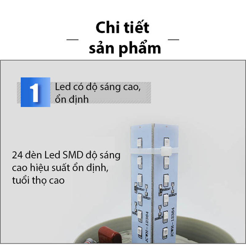 Đèn Quay Led Cảnh Báo Có Còi 220V