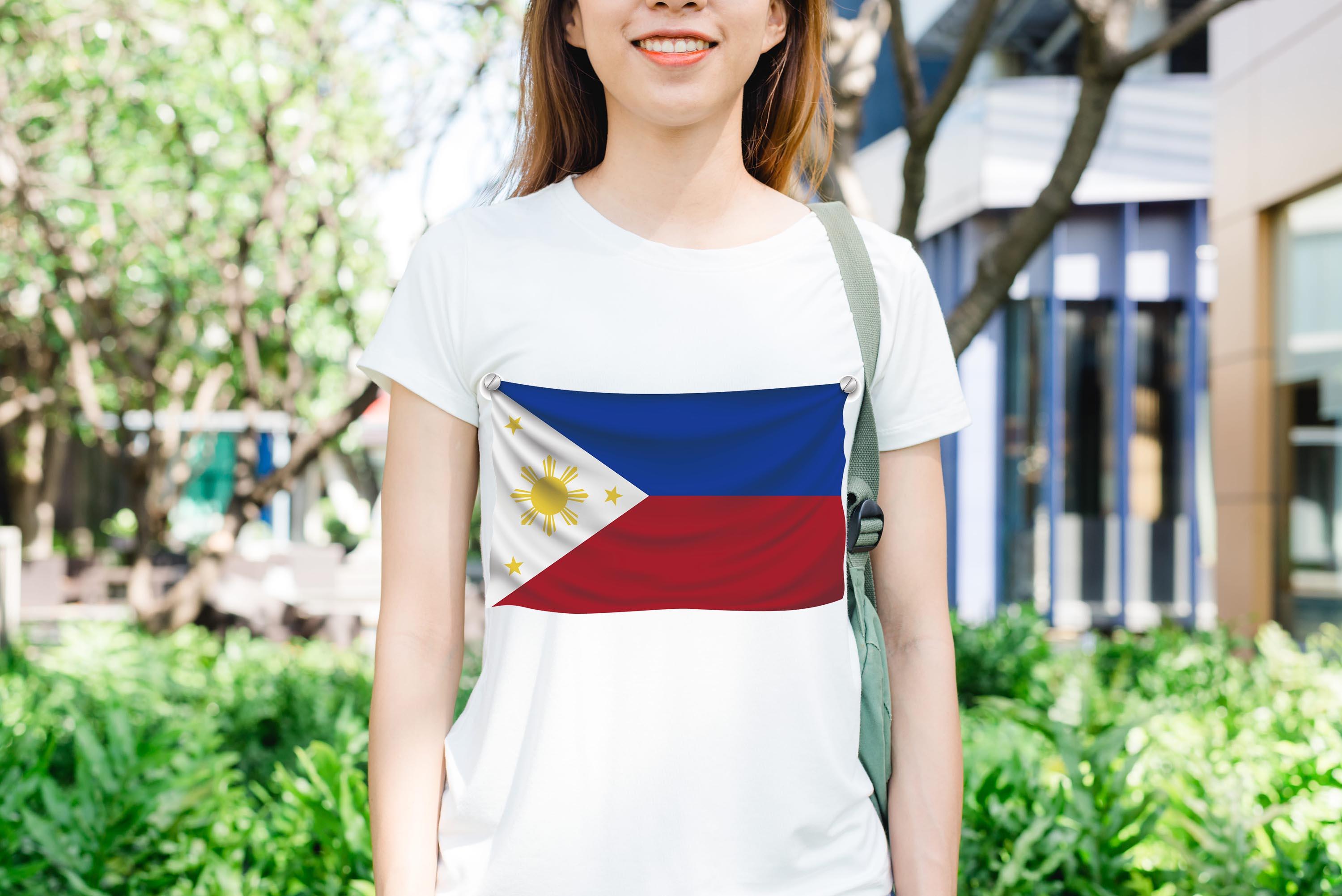 [HCM]Áo thun in hình  lá cờ philippines