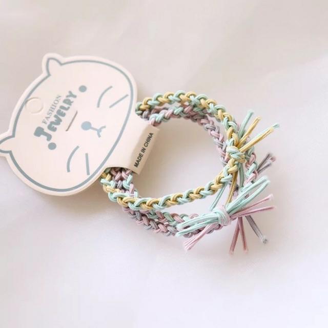 Set 03 cột tóc đan dây tem mèo jewel