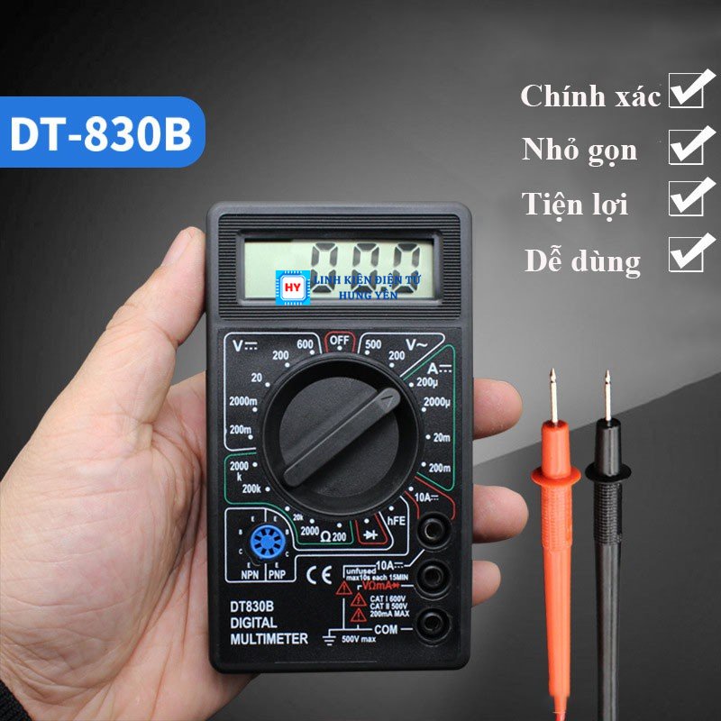 Đồng hồ đo điện vạn năng kỹ thuật số dt830b