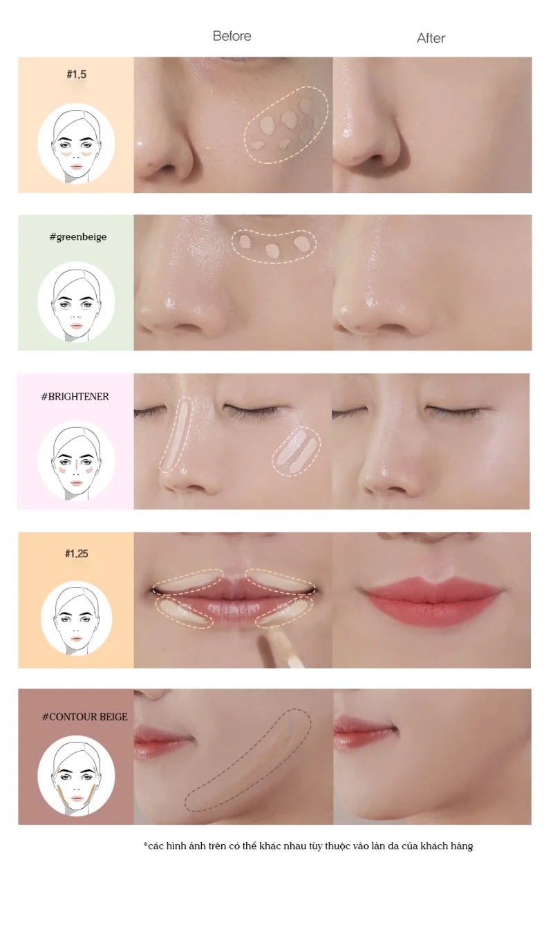 Che khuyết điểm the sa em- Che khuyết điểm mỏng nhẹ spf 28 (Mã 50)