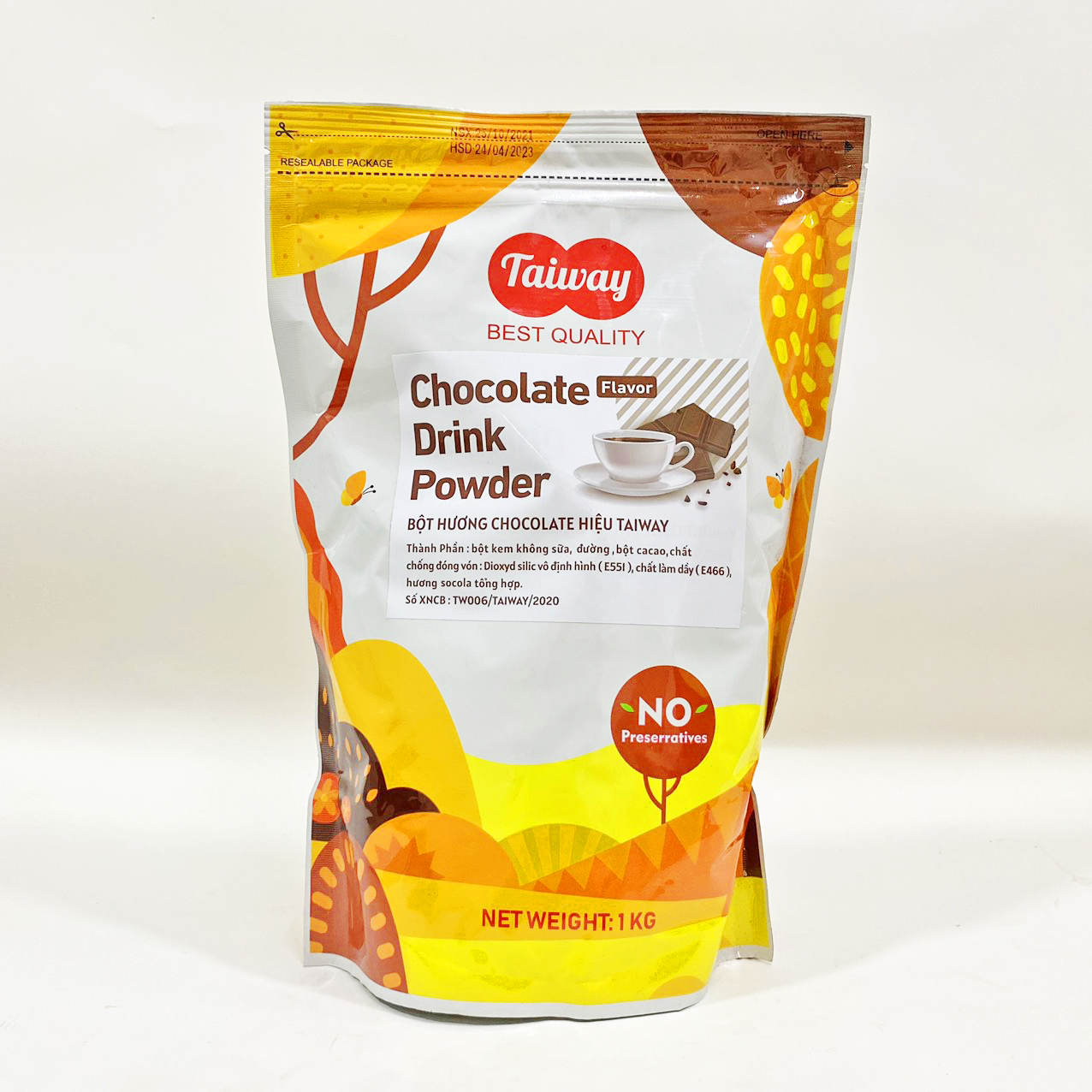 Bột chocolate hiệu Taiway Việt Nam 1kg (bột sữa socola)