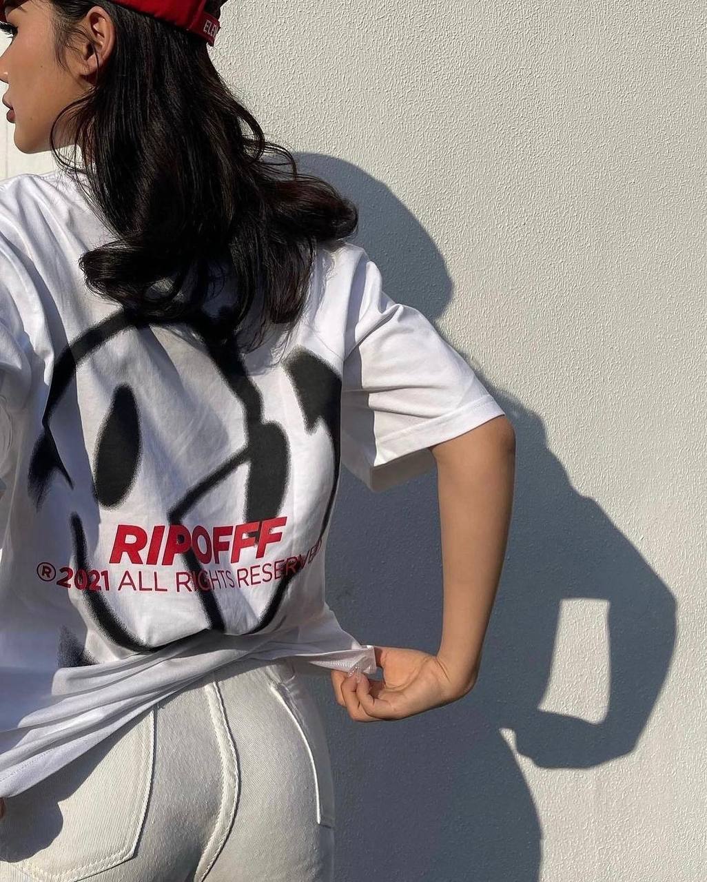 RIPOFFF Big Logo  T-shirt - White