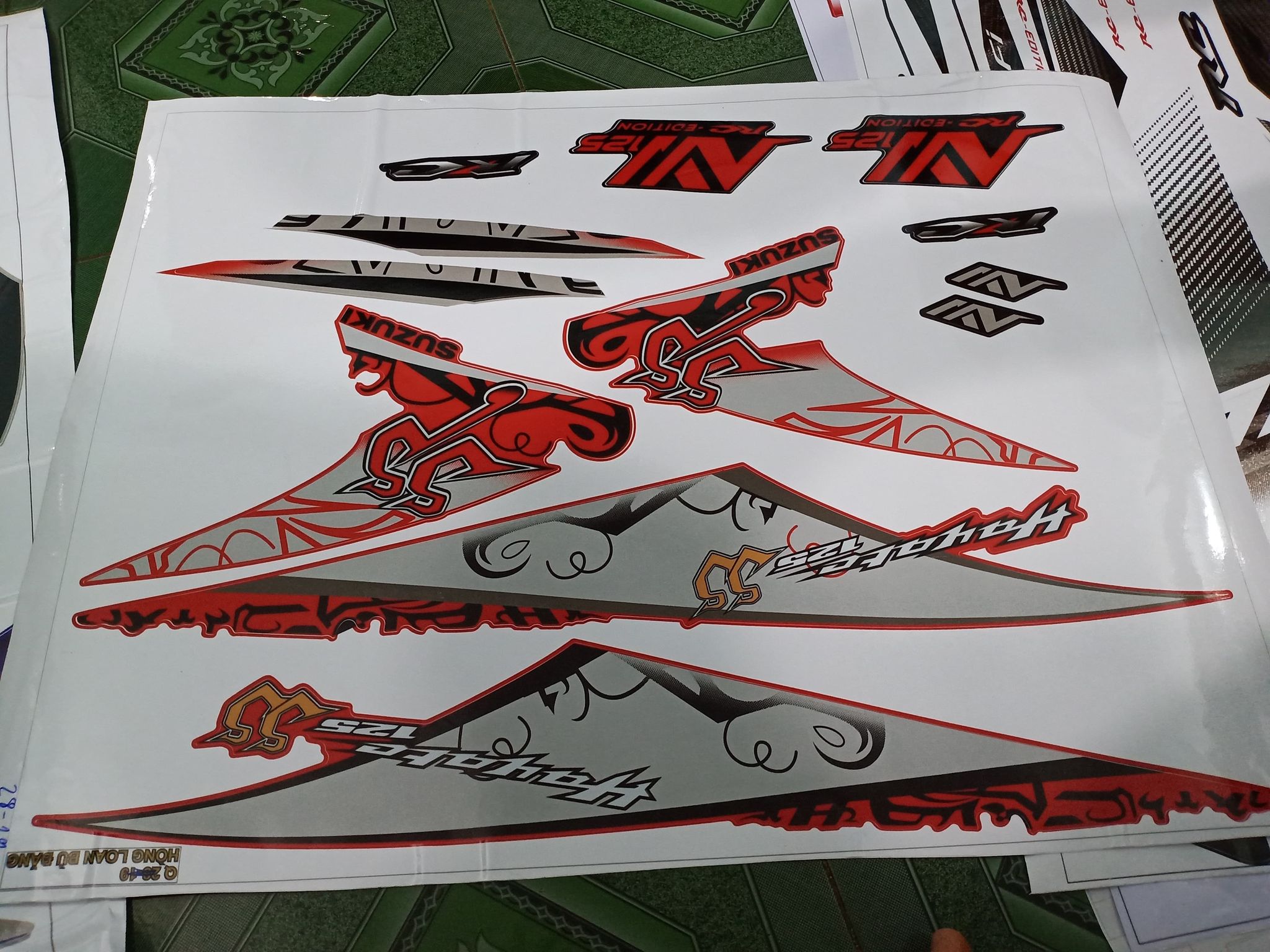 Tem rời hayate ss xe đỏ