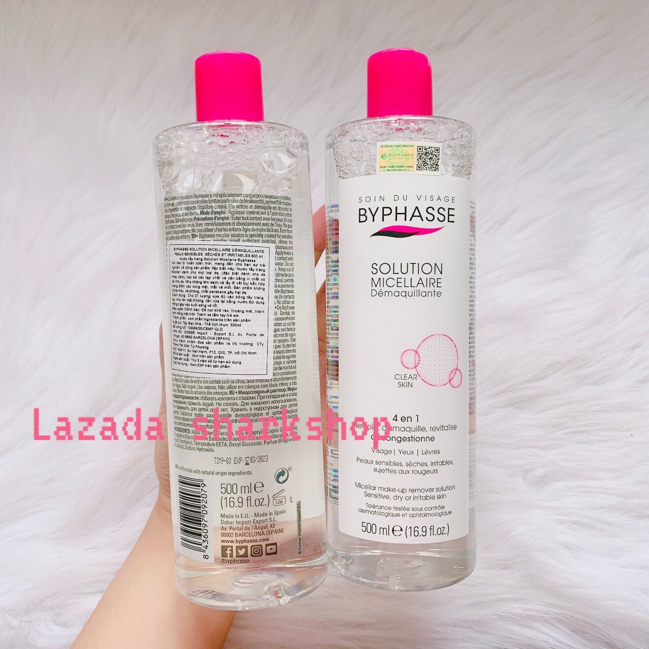 Nước Tẩy Trang Byphasse Solution Micellaire 100ml 500ml