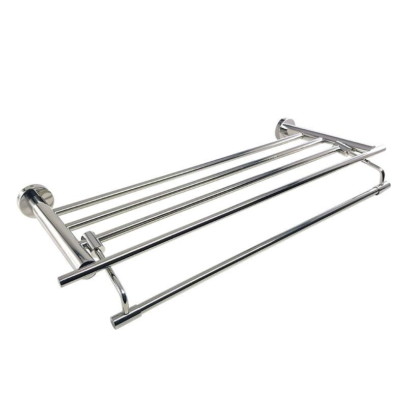 Giá để đồ kết hợp treo khăn inox 304 9224