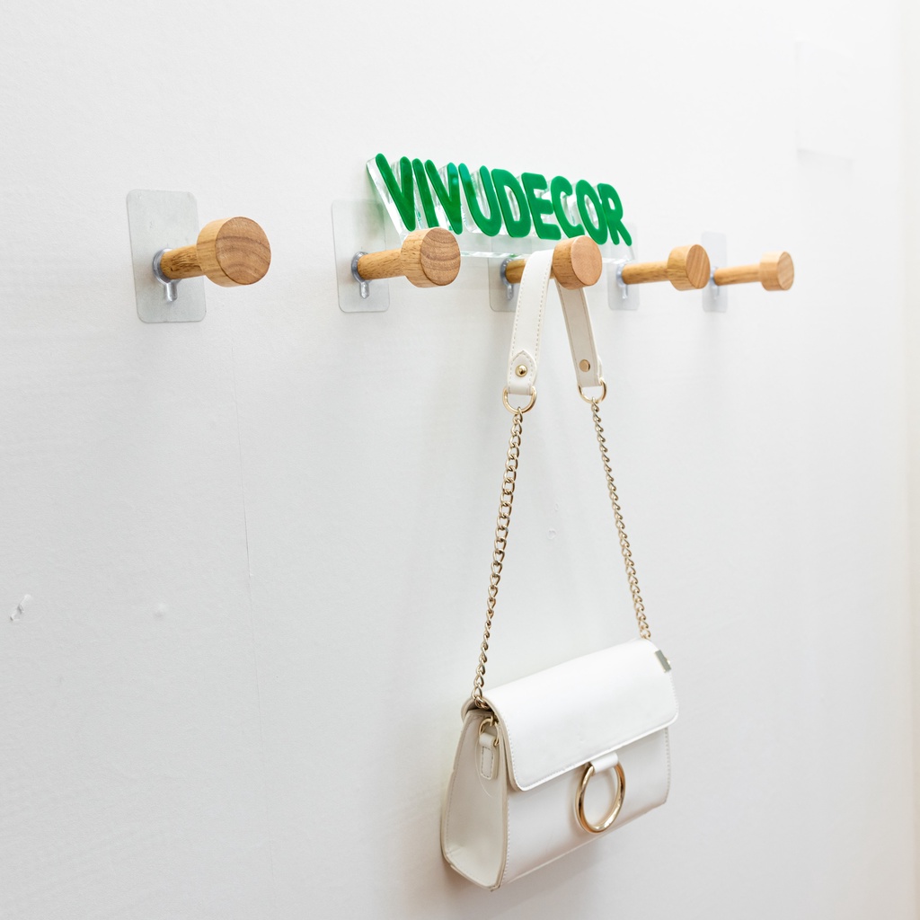 Móc gỗ VIVUDECOR MG01 gỗ tự nhiên
