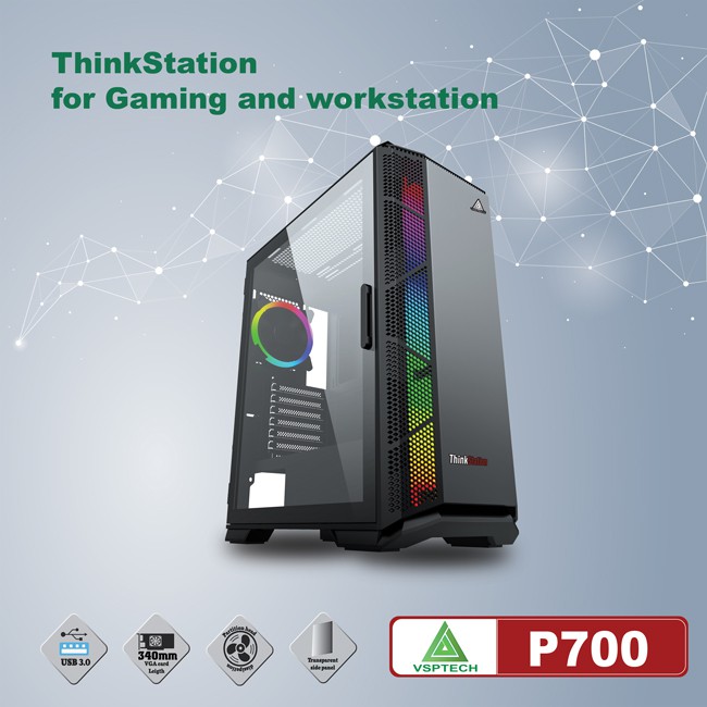 Vỏ Case Máy Tính VSP P700 ThinkStation Chuẩn Full ATX (Không bao gồm Fan)