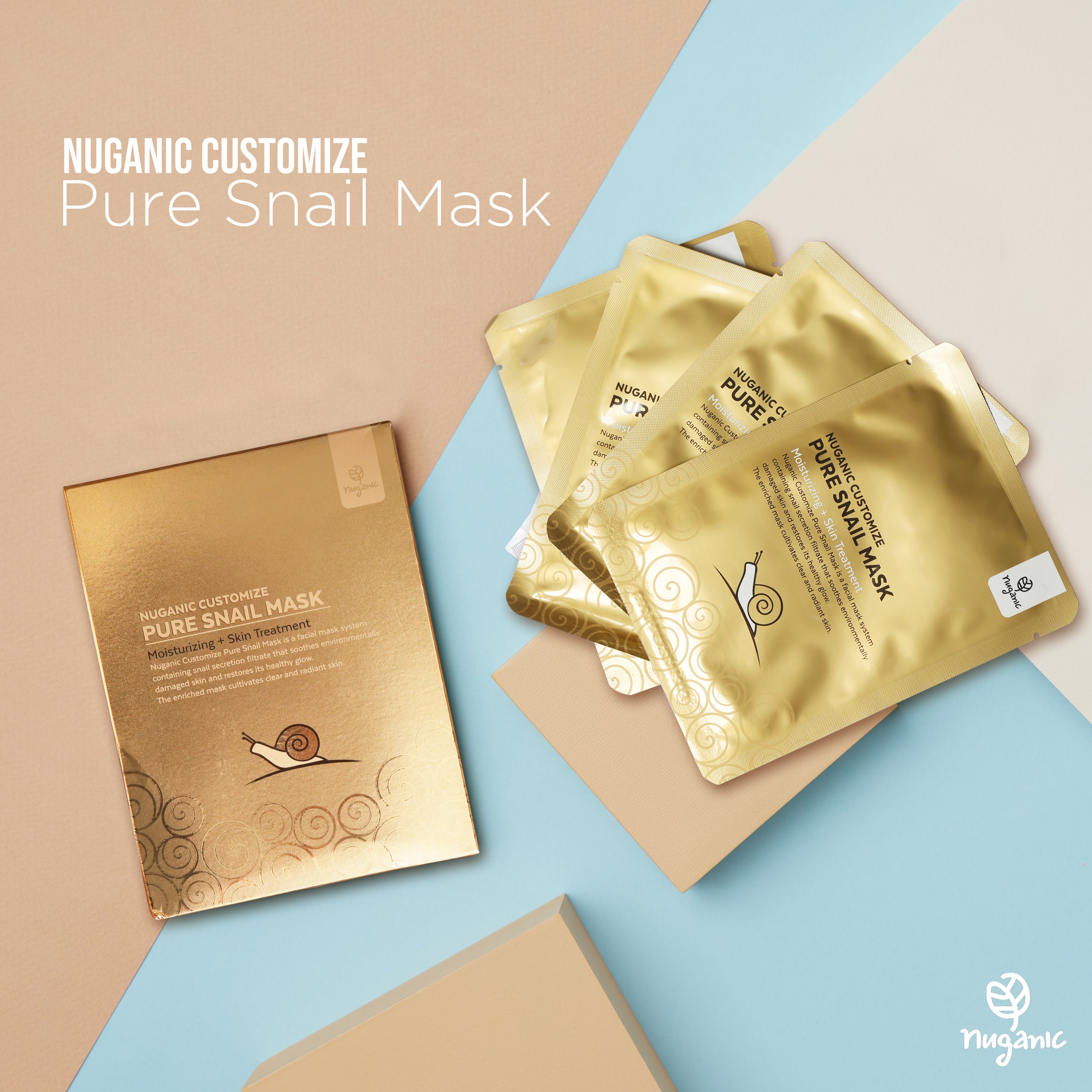 [Chính hãng] Mặt nạ Nuganic Customize Pure Snail Mask