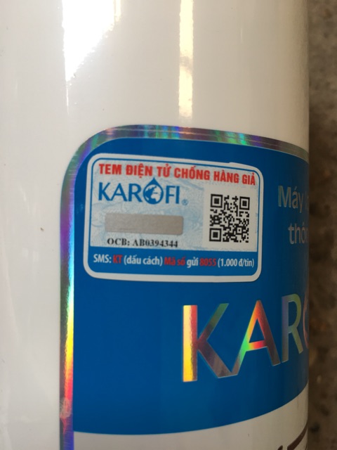 lõi lọc nước 123 karofi chính hãng- máy lọc nước ro