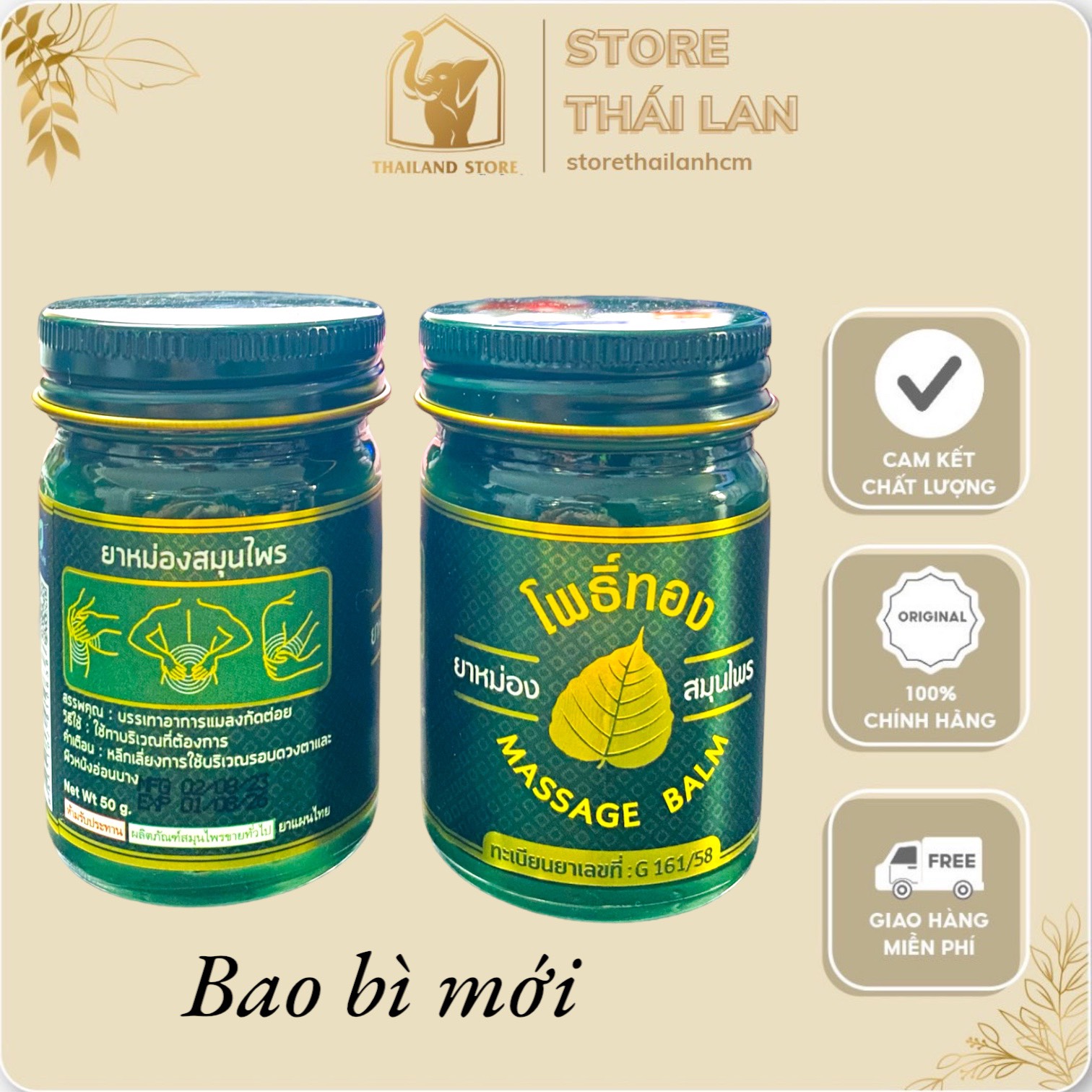 Hũ dầu cù là bồ đề 50gr thái lan