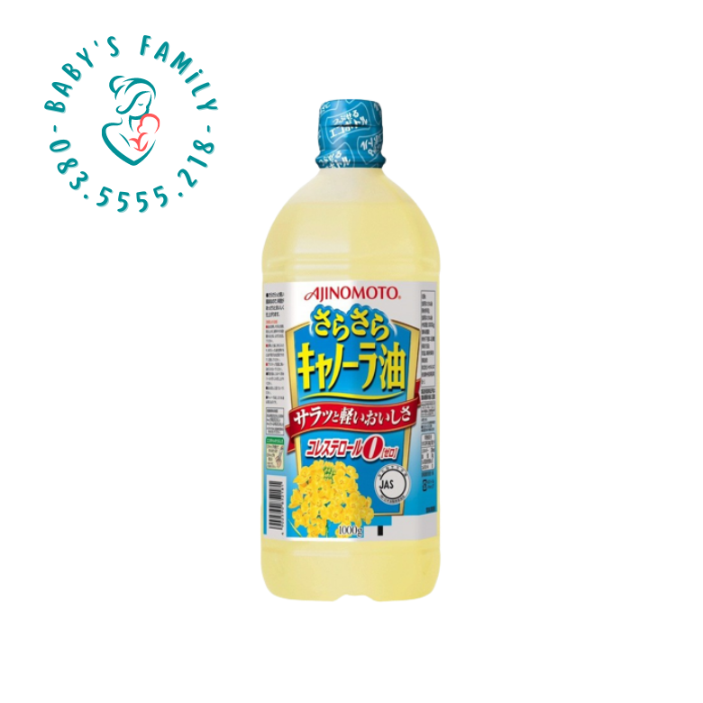[HCM]Date T8/2021 - Dầu Ăn Hoa Cải Ajinomoto (Chai 1000Ml)