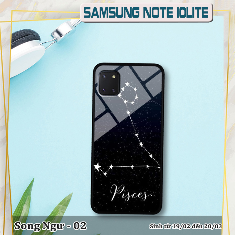 Ốp kính Samsung Note 10 Lite in cung hoàng đạo