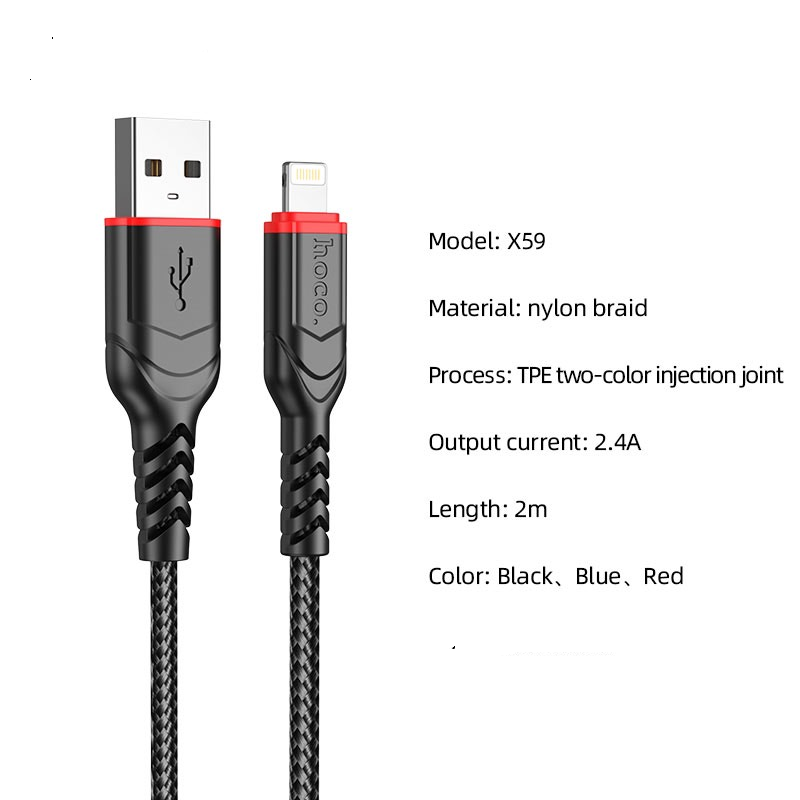 CÁP SẠC MIRCO USB I.P TYPE C X59 SIÊU CHẤT LƯỢNG 1M /2M-HT
