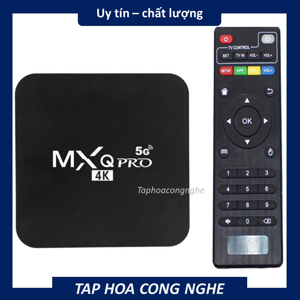 MXQ Pro Android TV Box 2GB + 8GB 4K 5G Wifi Quad Core Smart TV Box (Bảo hành 6 tháng)