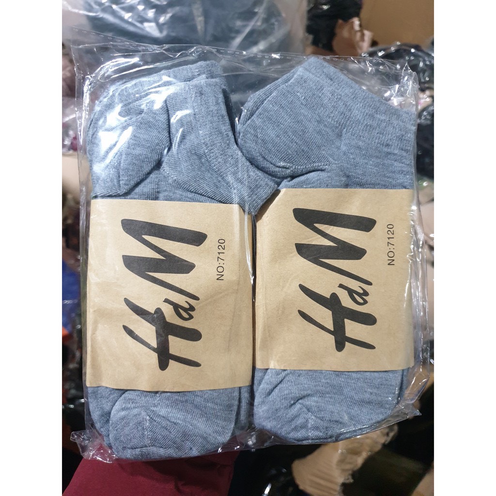 SET 5 ĐÔI TẤT HM CỔ NGẮN NAM NỮ