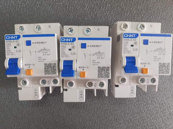 aptomat chống dò, chống giật 1P, 3P
