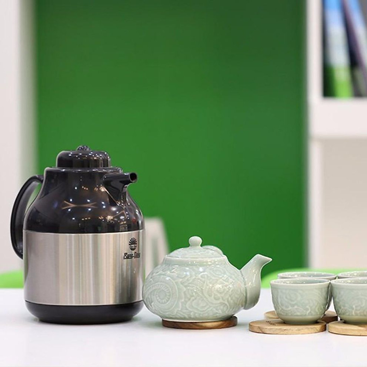 Phích pha trà 1 lít rạng đông rd 1055 st1.e - phíc nước giữ nhiệt - ấm nước giữ nhiệt