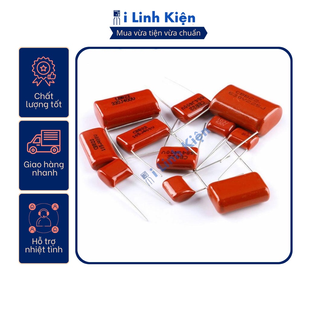 Tụ CBB 225J 2.2uF 400V 25mm