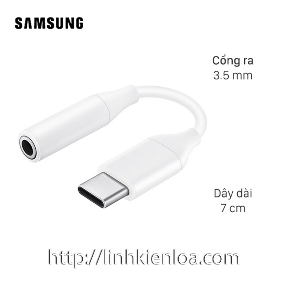 Cable chuyển USB Type - C ra Jack 3.5mm cho tai nghe
