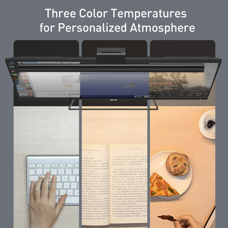 Đèn treo màn hình bảo vệ mắt Baseus i-Work Series (3 Light Mode, Anti Bluelight, USB Asymmetric light source, Stepless Dimming Screen Hanging Light, Youth Model)