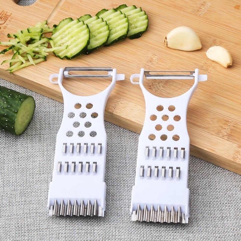 Dụng cụ bào nạo và gọt rau củ quả 2 đầu đa năng nhựa nạo rau củ quả