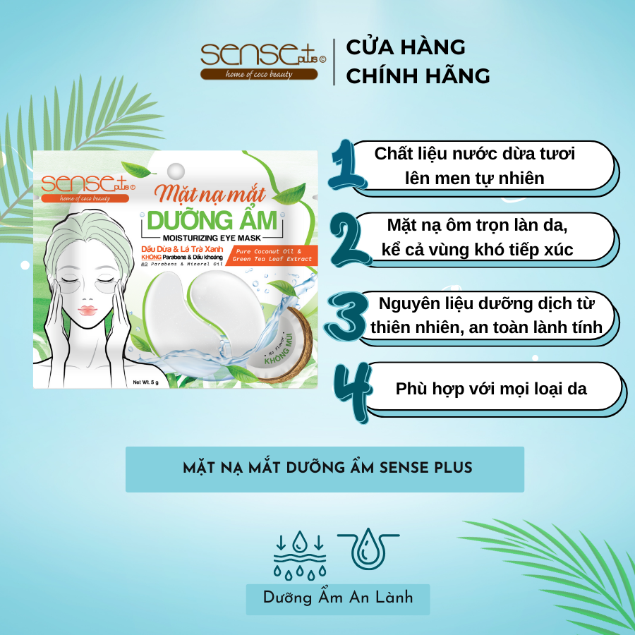 MẶT NẠ MẮT DƯỠNG ẨM SENSE PLUS 5G