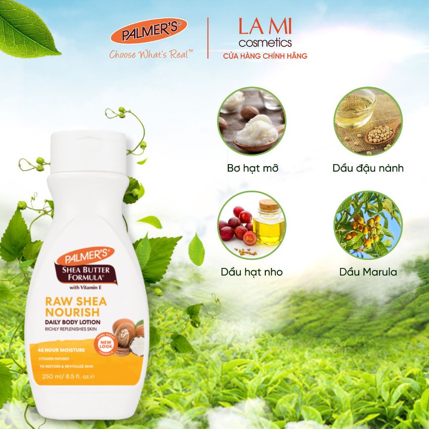 Sữa dưỡng thể dưỡng ẩm Bơ Hạt Mỡ Palmer's 250ml