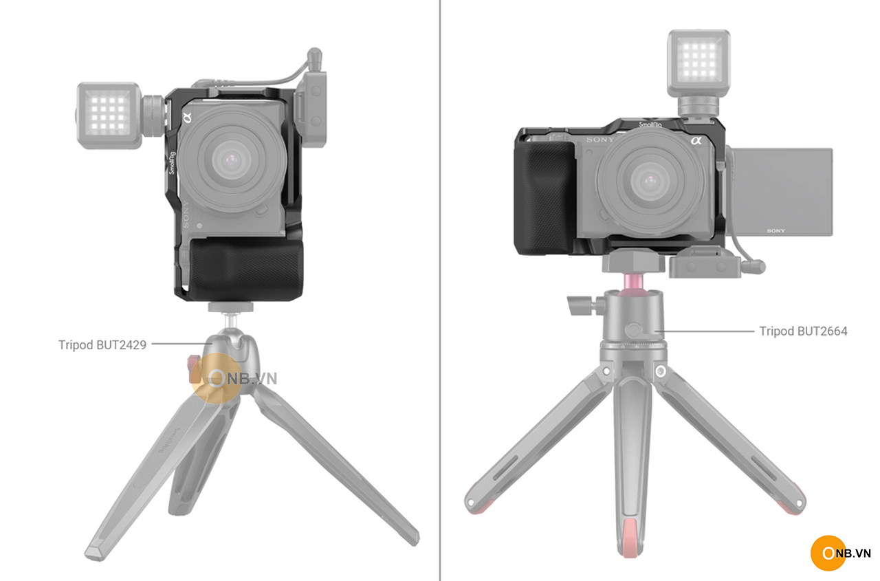 SmallRig Cage with Grip Khung bảo vệ Sony Alpha ZV-E10 3538b