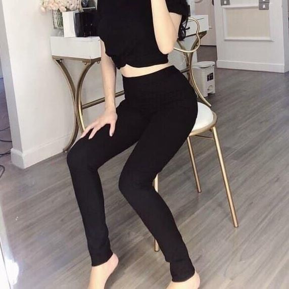 Quần legging warm cạp cao