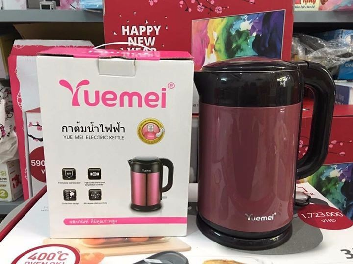 [Sôi Tự Ngắt] Bình Đun Nước Siêu Tốc Thái Lan Yuemei 2.5L, Âm Đun Nước Thái Lan
