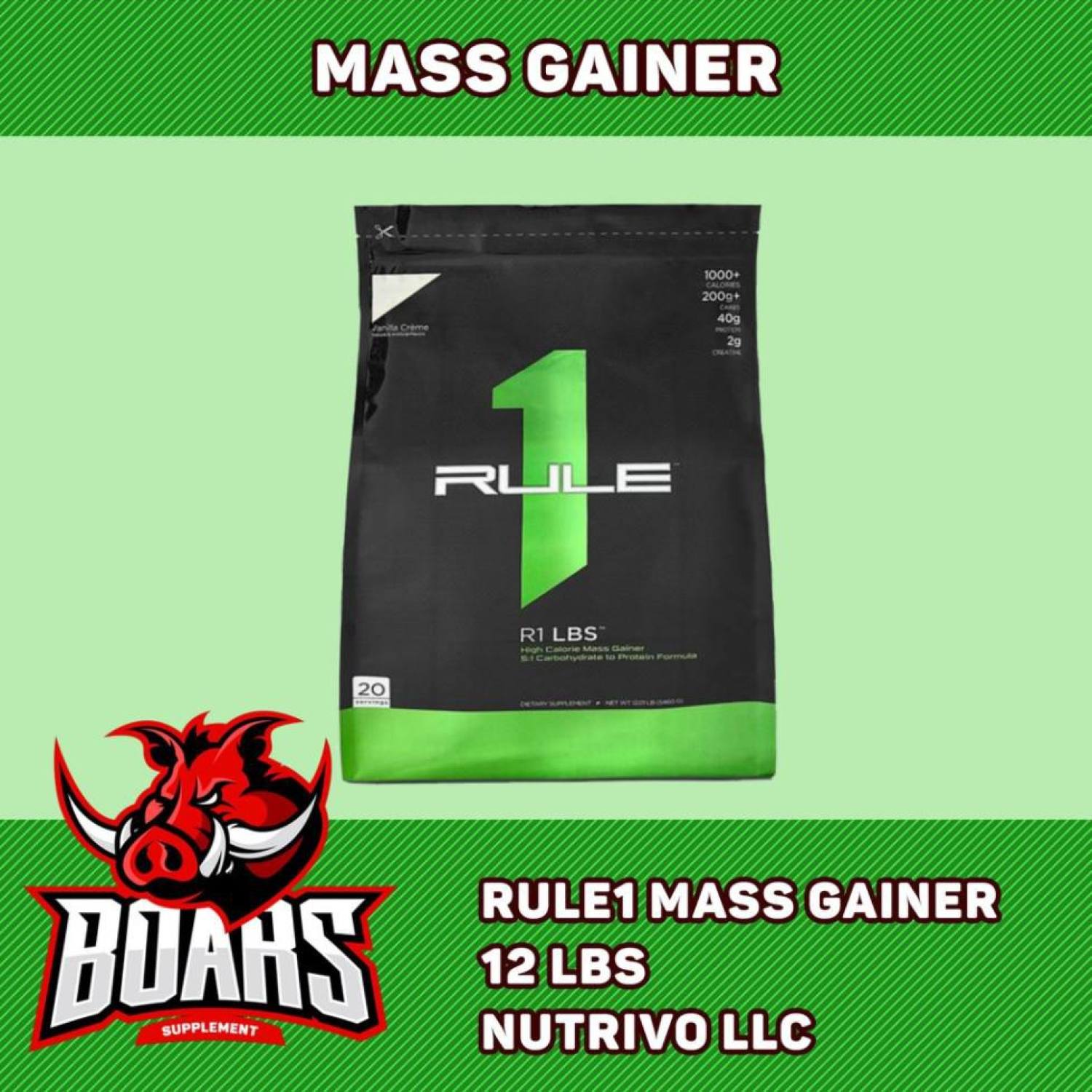 RULE1 MASS GAINER - TĂNG CƠ TĂNG CÂN CHẤT LƯỢNG