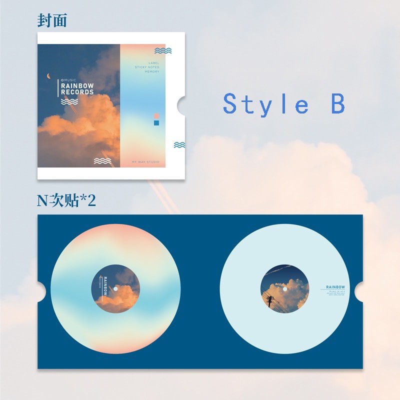 Set 60 giấy note đĩa CD làm Kpop journal